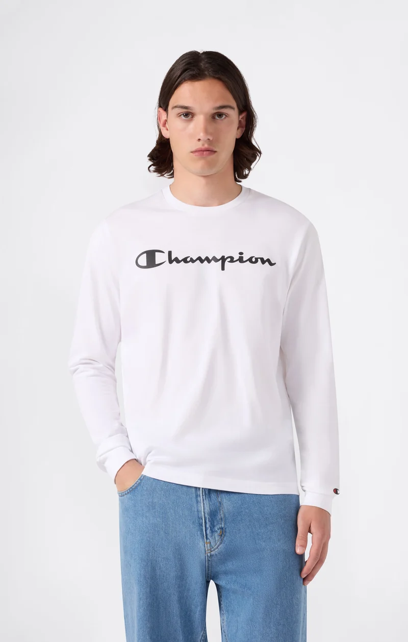 Men’s Long Sleeve T-Shirt Script Logo