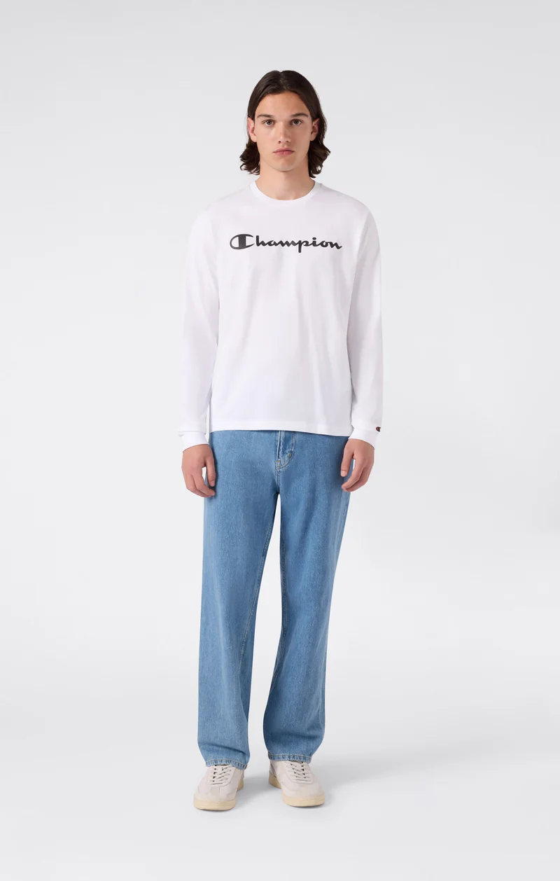 Men’s Long Sleeve T-Shirt Script Logo