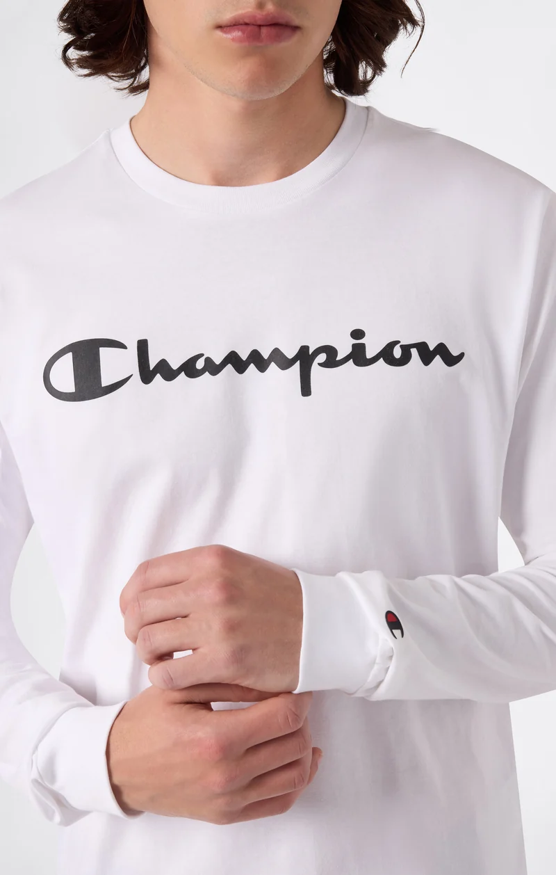 Men’s Long Sleeve T-Shirt Script Logo