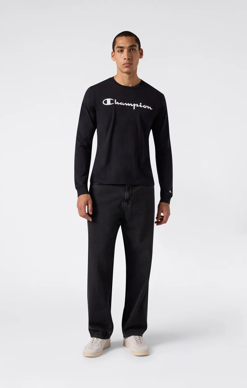 Men’s Long Sleeve T-Shirt Script Logo