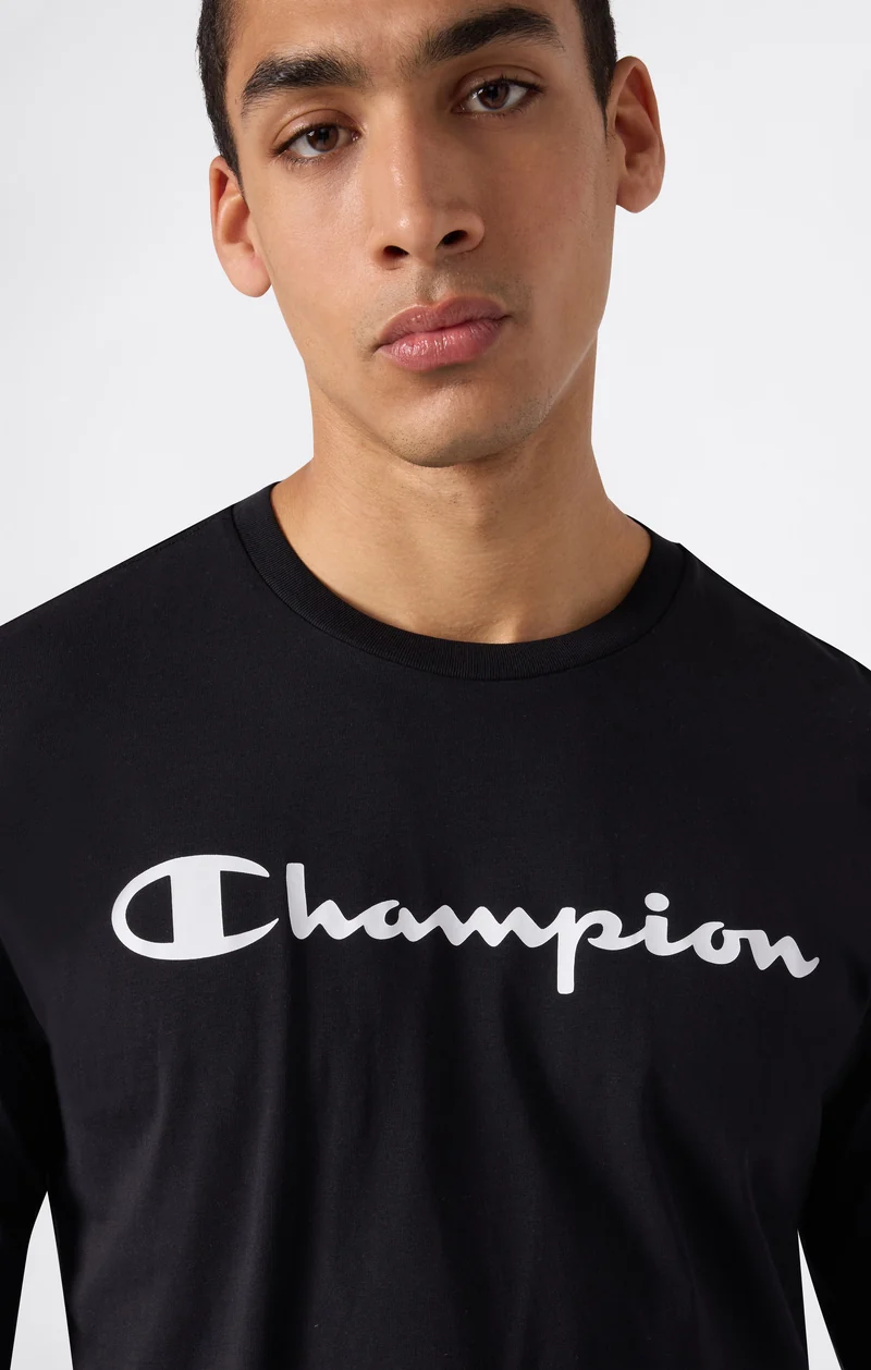 Men’s Long Sleeve T-Shirt Script Logo