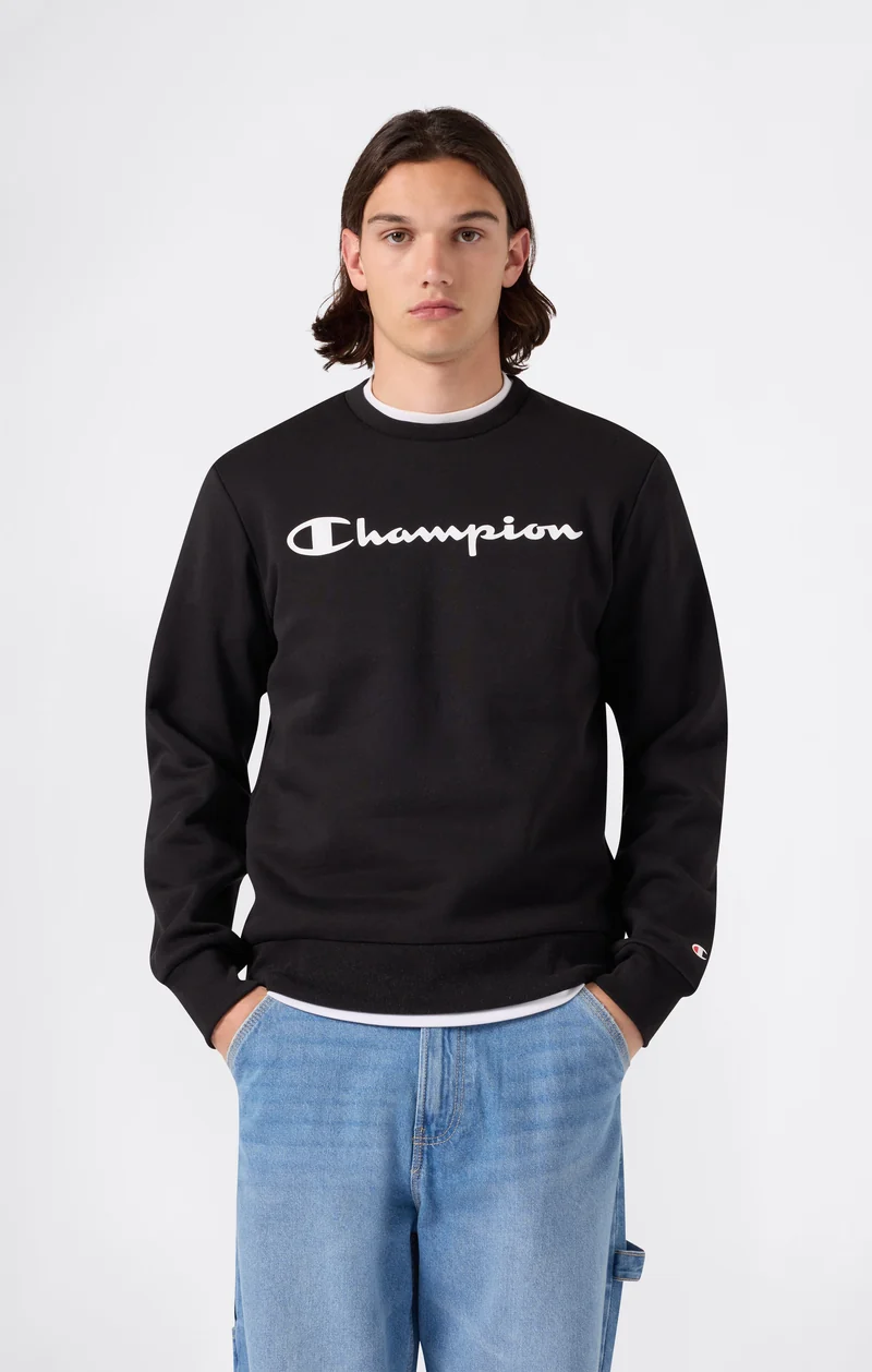Men’s Fleece Crewneck Sweatshirt Script Logo