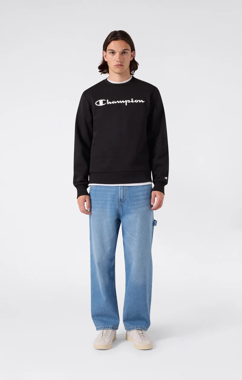 Men’s Fleece Crewneck Sweatshirt Script Logo
