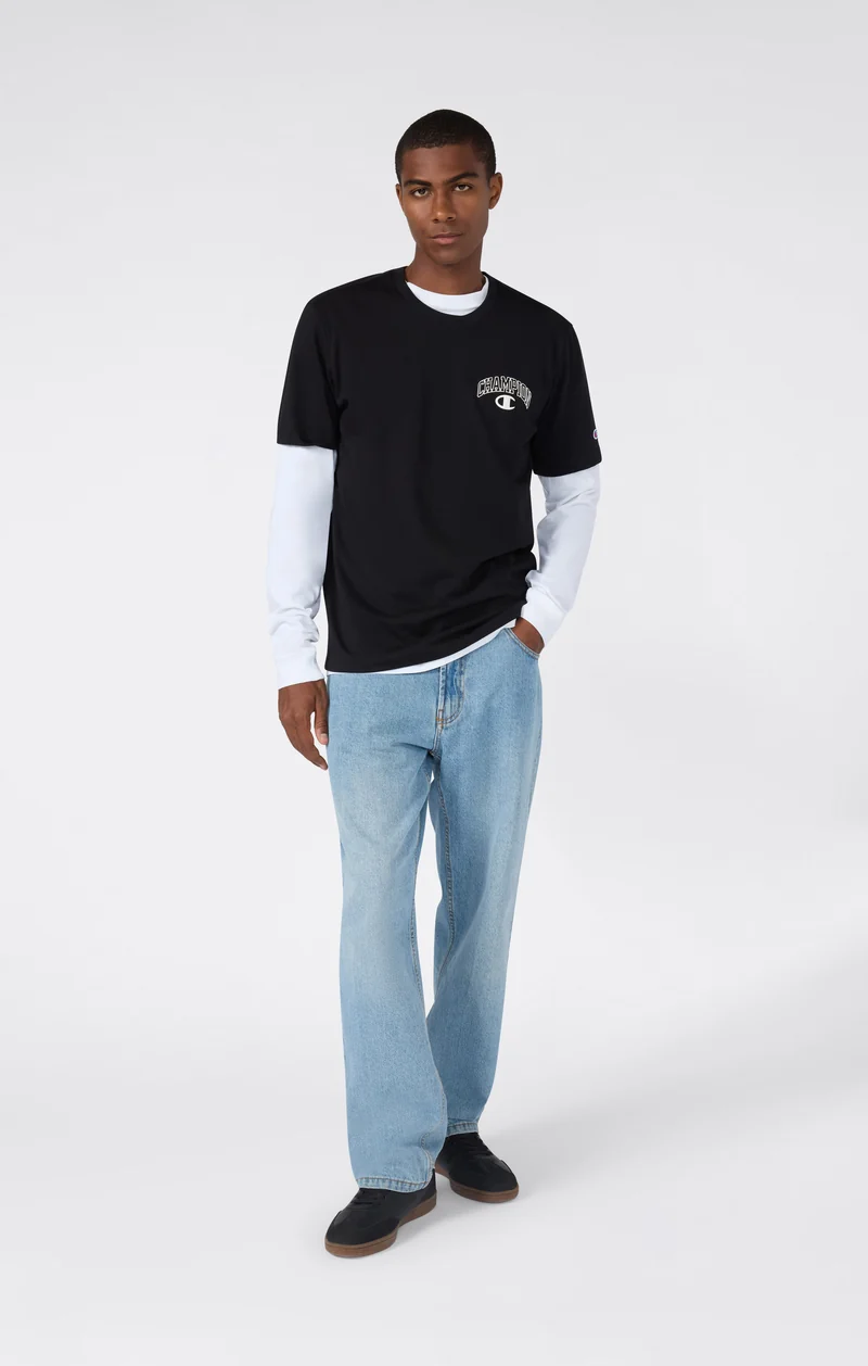 Men’s Crewneck T-Shirt Street Varsity