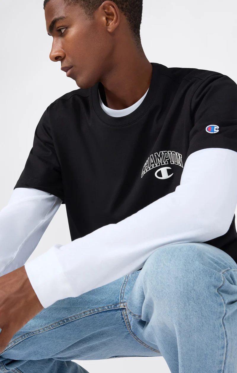 Men’s Crewneck T-Shirt Street Varsity