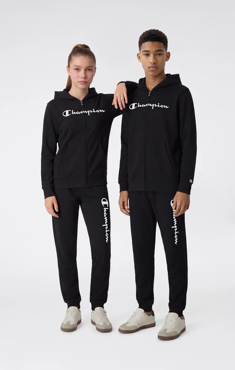 Boys' Fleece Full Zip Hoodie Script Logo