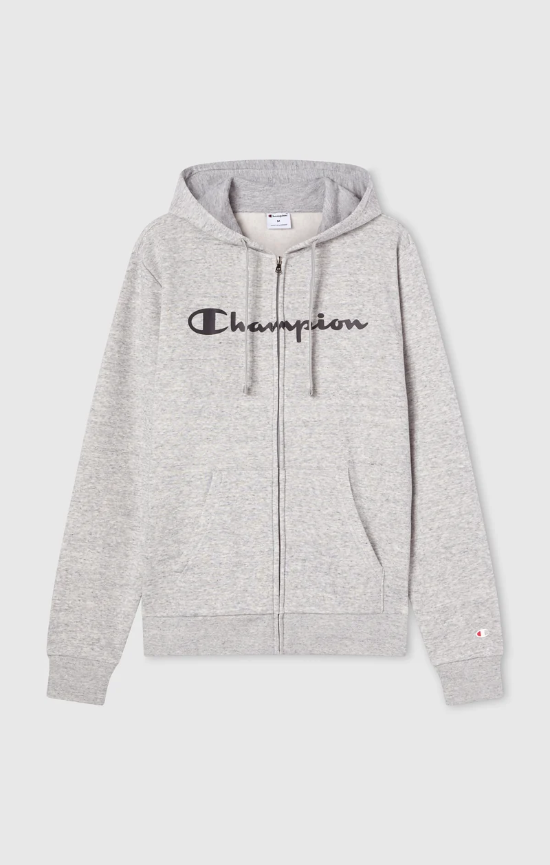 Men’s Fleece Full Zip Hoodie Script Logo