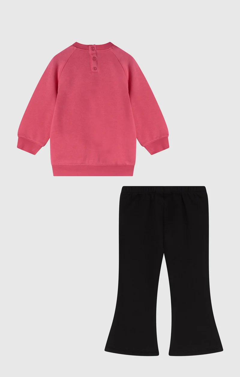 Baby Sweatsuit with Contrast Flared Pants