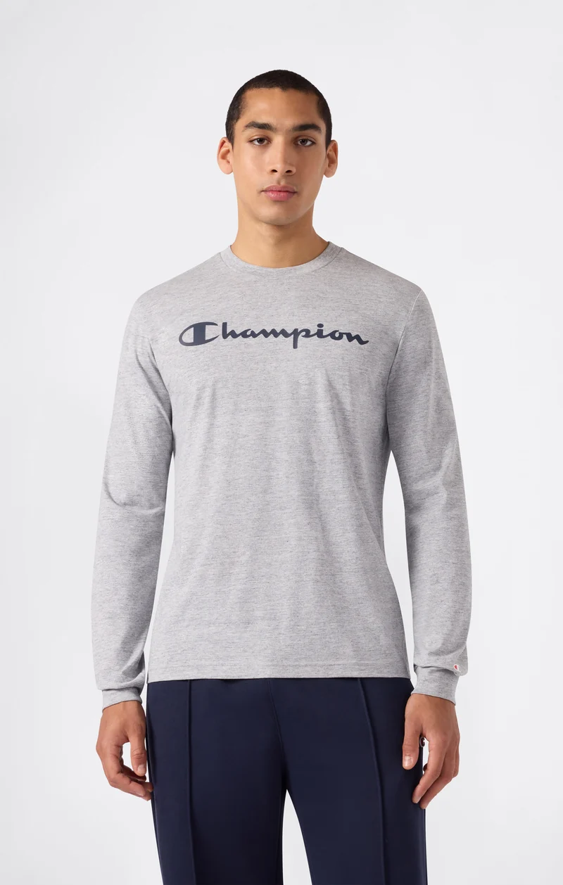 Men’s Long Sleeve T-Shirt Script Logo