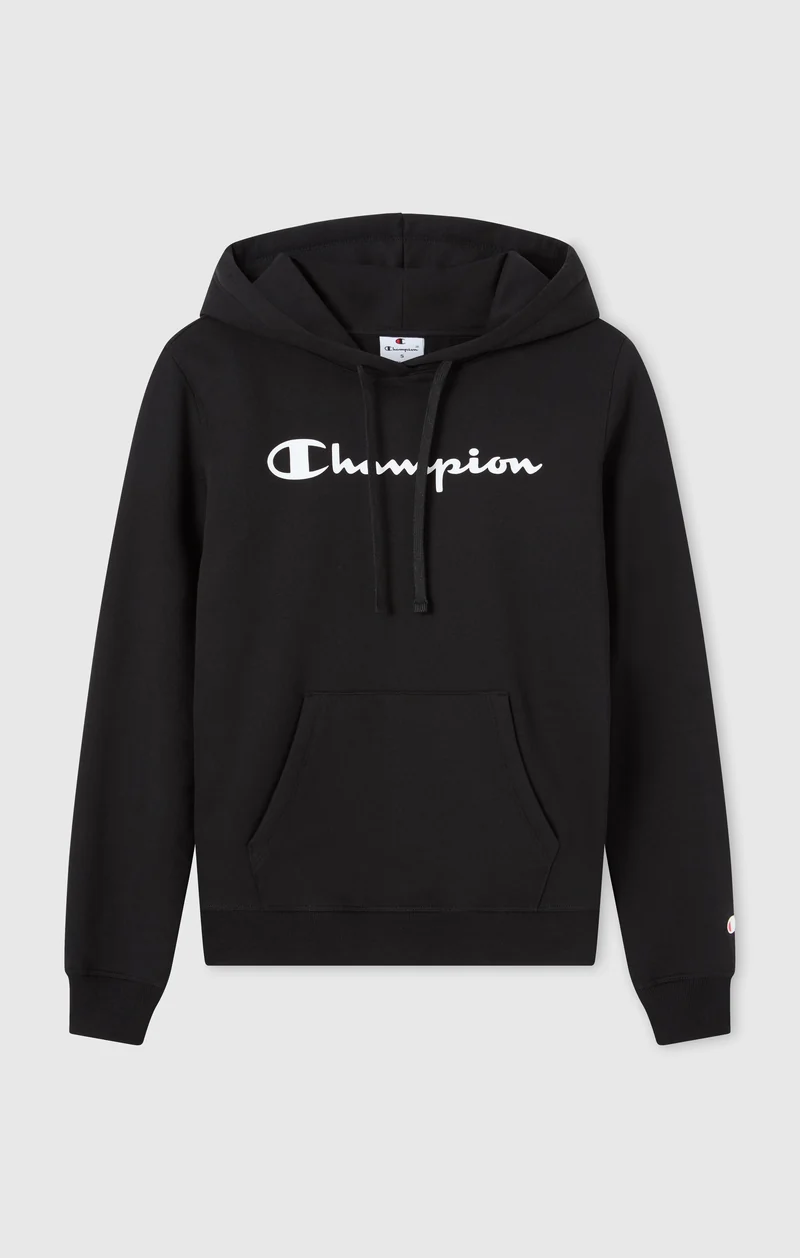 Women's Fleece Hooded Sweatshirt Script Logo