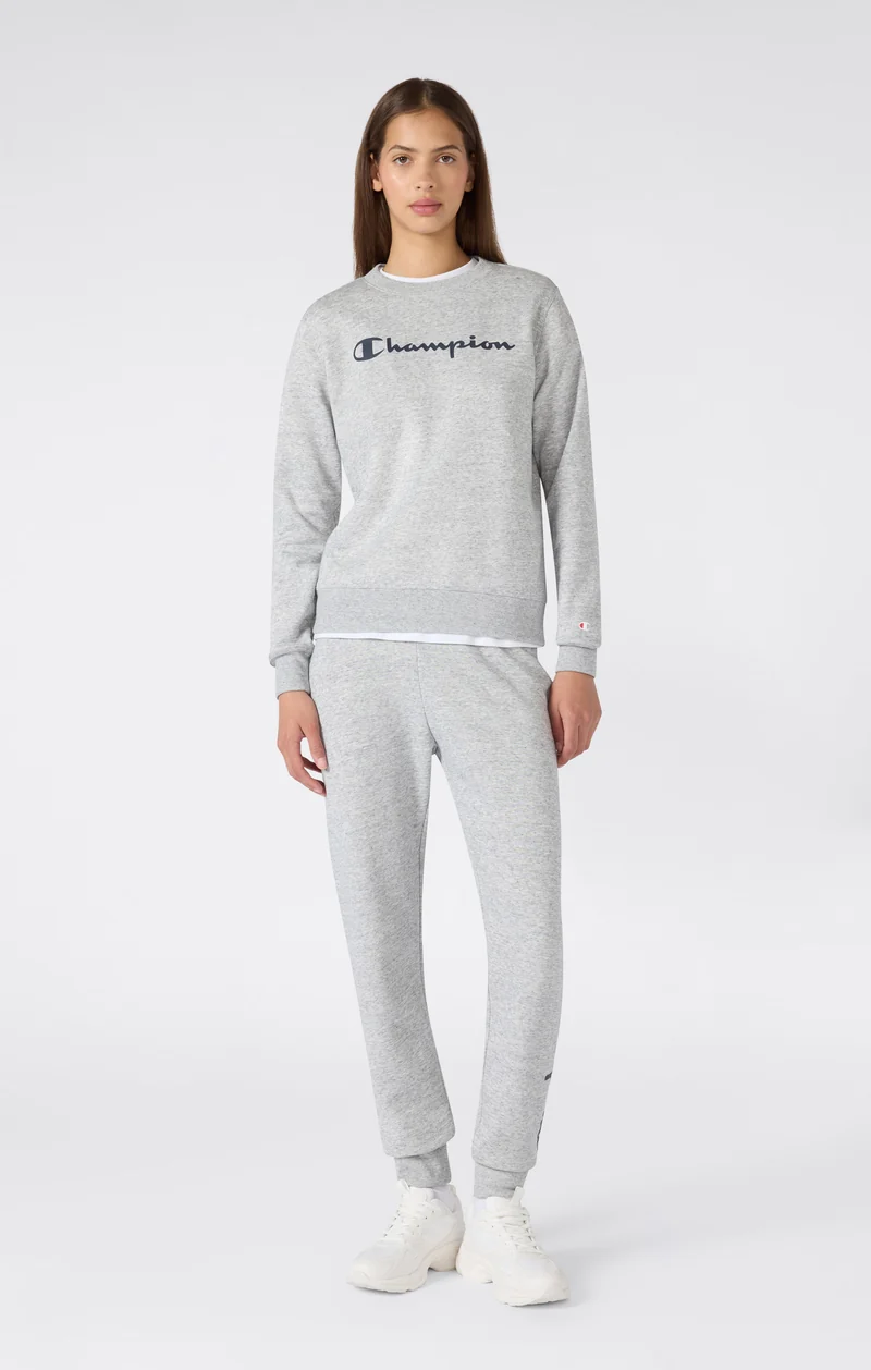 Women's Fleece Crewneck Sweatshirt Script Logo