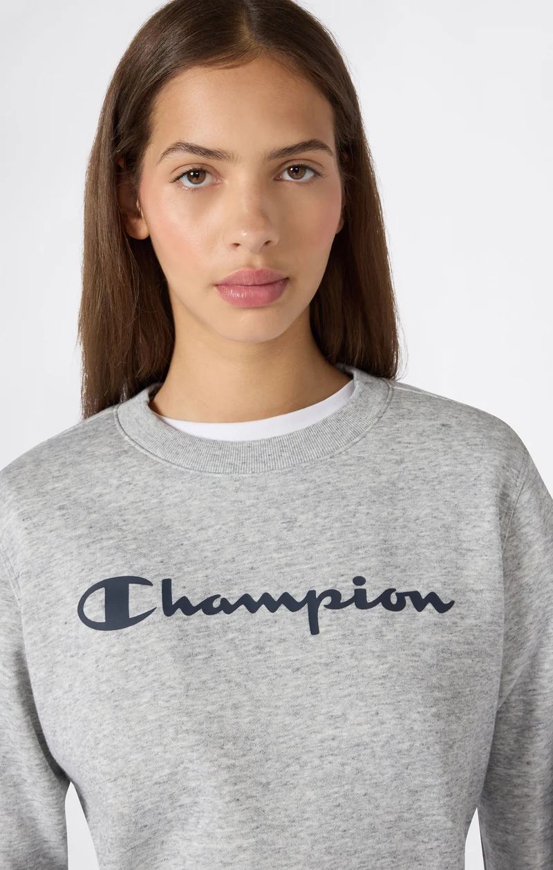 Women's Fleece Crewneck Sweatshirt Script Logo