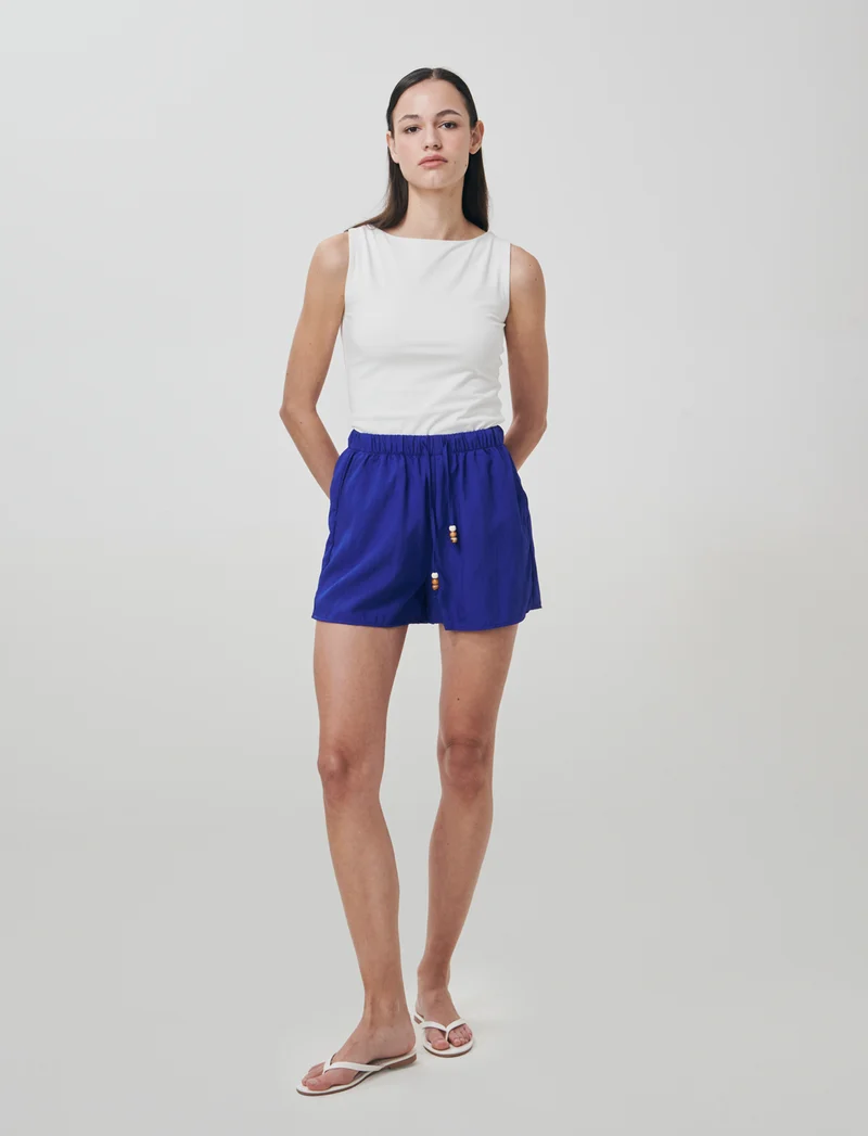 Short elasticizzati con laccetto davanti - Royal