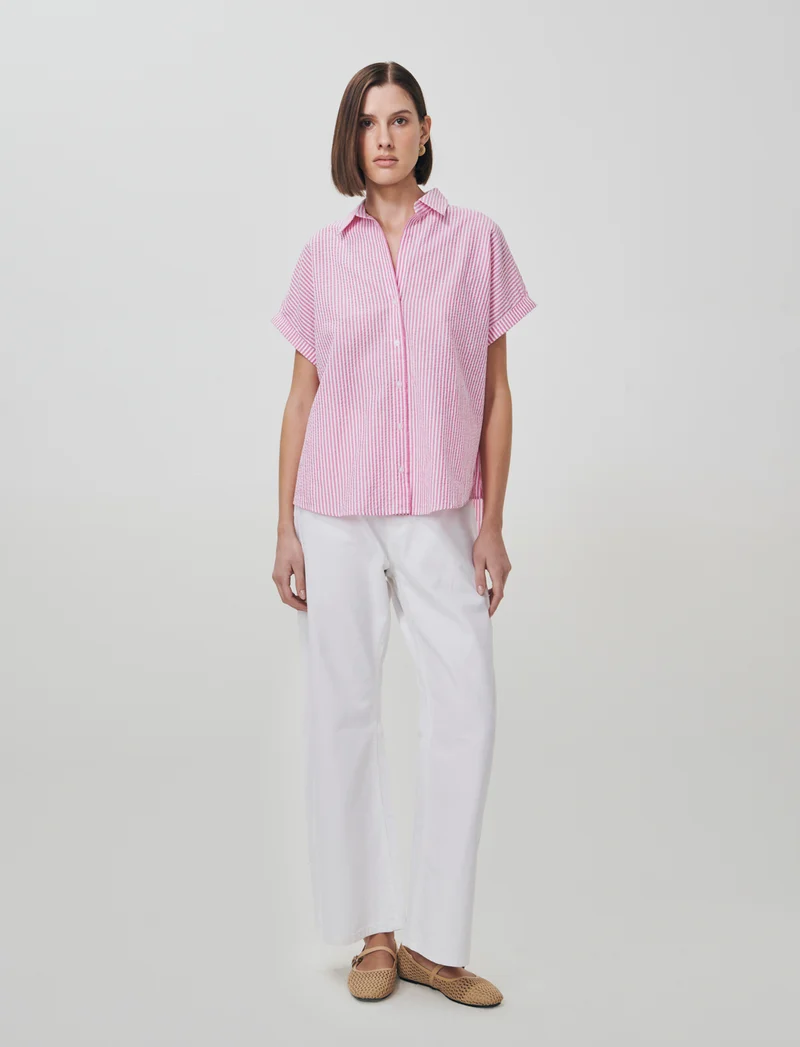 Camicia Mezza Manica Scollo a V - var 2