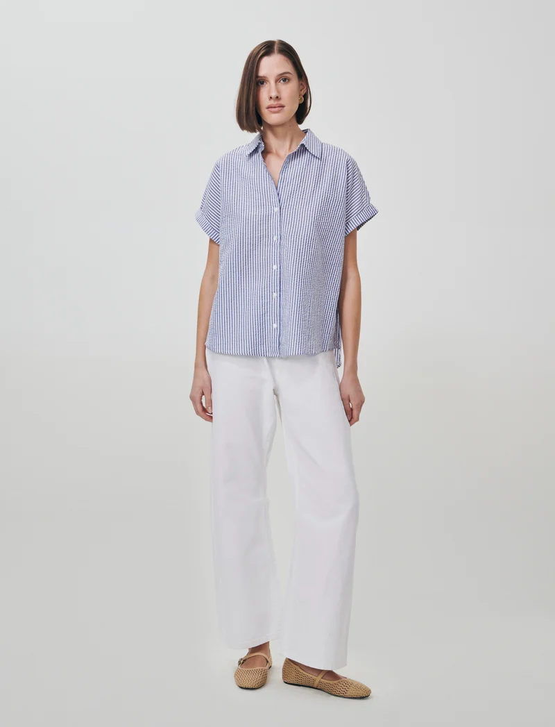 Camicia Mezza Manica Scollo a V - var 1