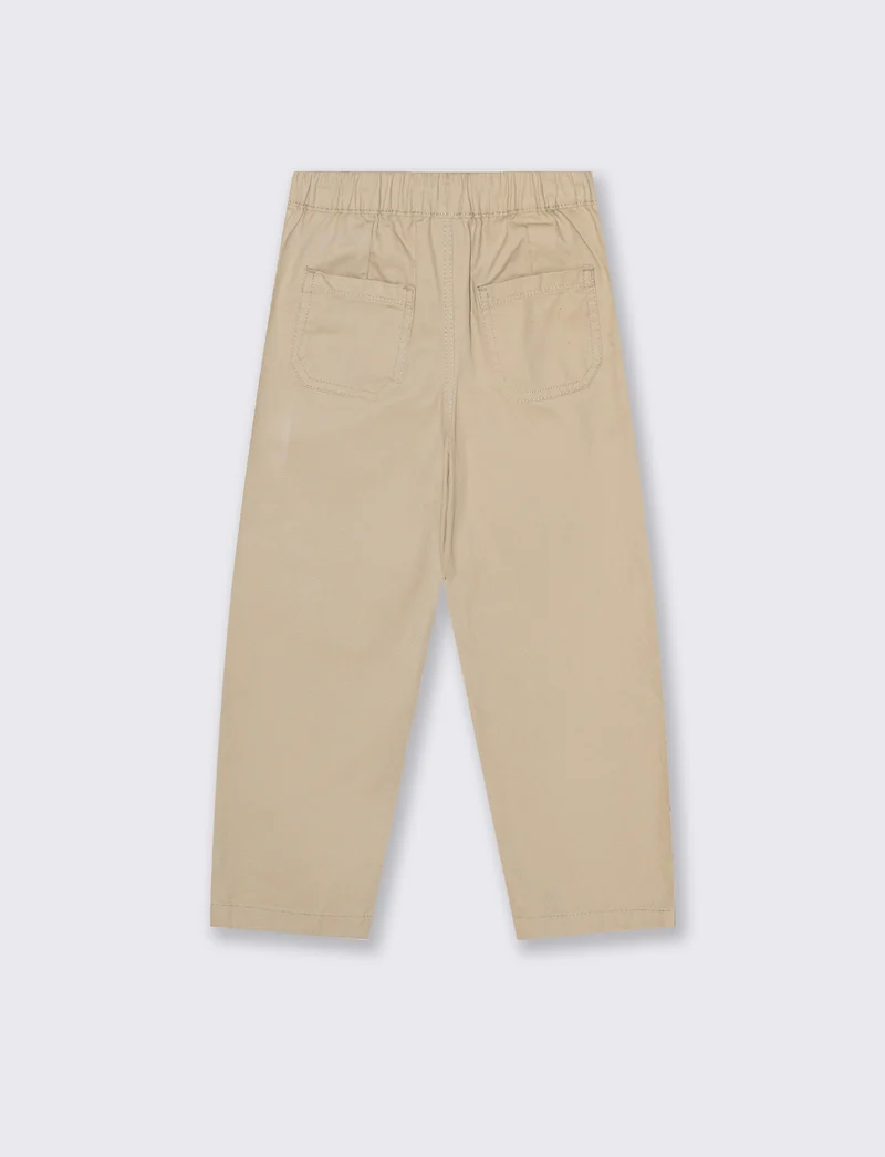 Pantalone zampa da bambina - Beige