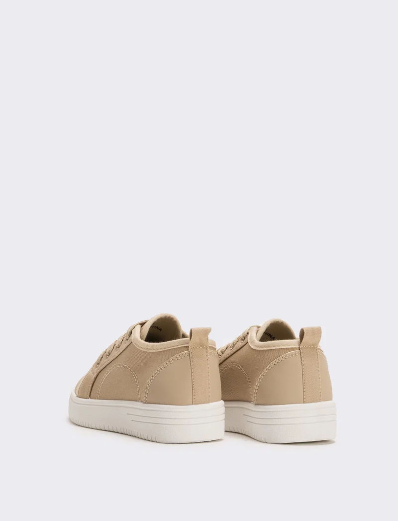 Scarpa da bambino in canvas - Beige