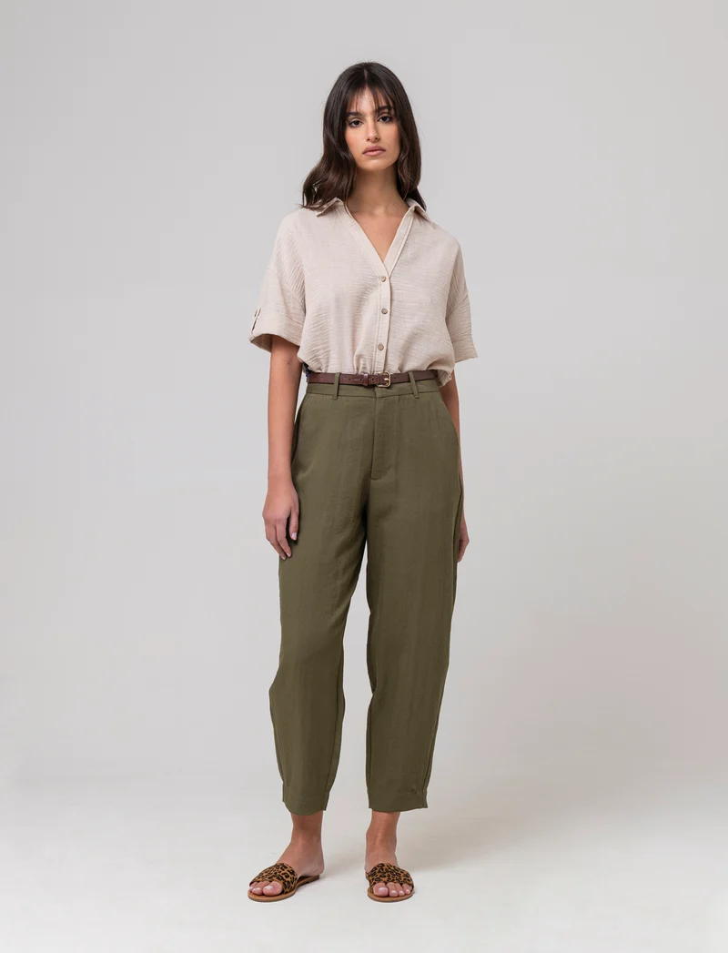 Pantalone con cintura da donna - Kaky 1