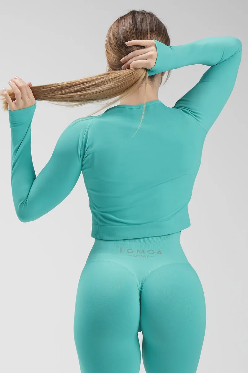 Bolero Full Zip Azzurro Tiffany