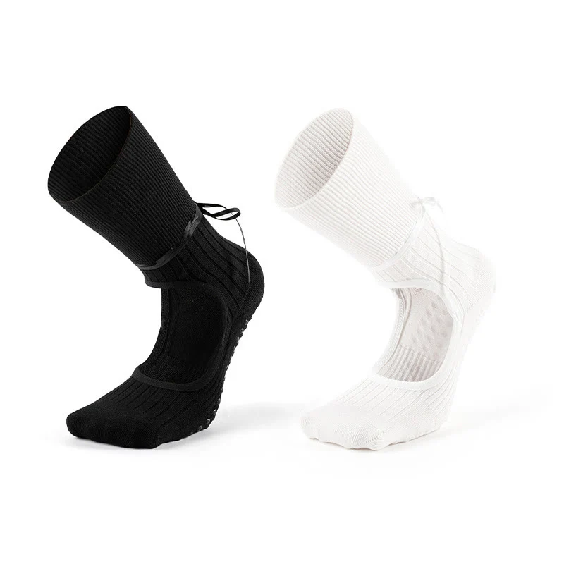 Olivenorma Rückenfreie Pilates-Socken mit verstellbarem Riemen, atmungsaktiv, weich und komfortabel – ideal für Damen.