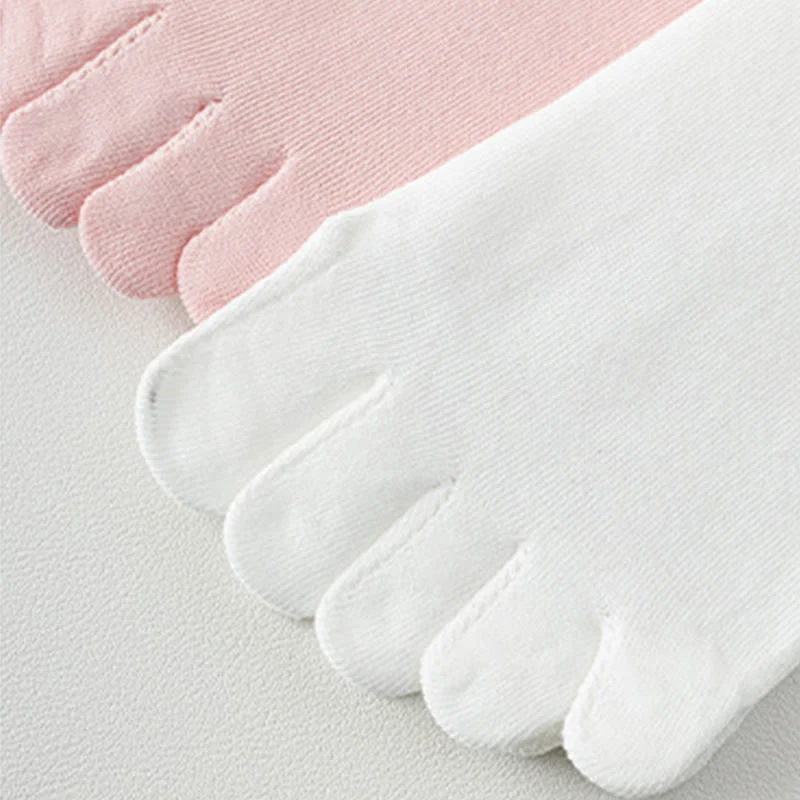 Olivenorma Silikon-Zehensocken mit rutschfester Zehentrennung, mittelhoch, für Pilates, Barre und Fitness, atmungsaktiv, mit fünf Zehen für optimalen Halt, Yoga-Socken