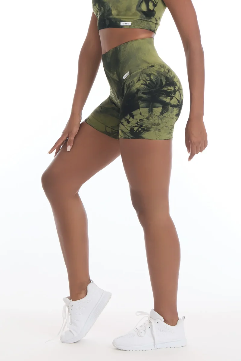 Shorts Push Up Maltinto Verde Purgatorio