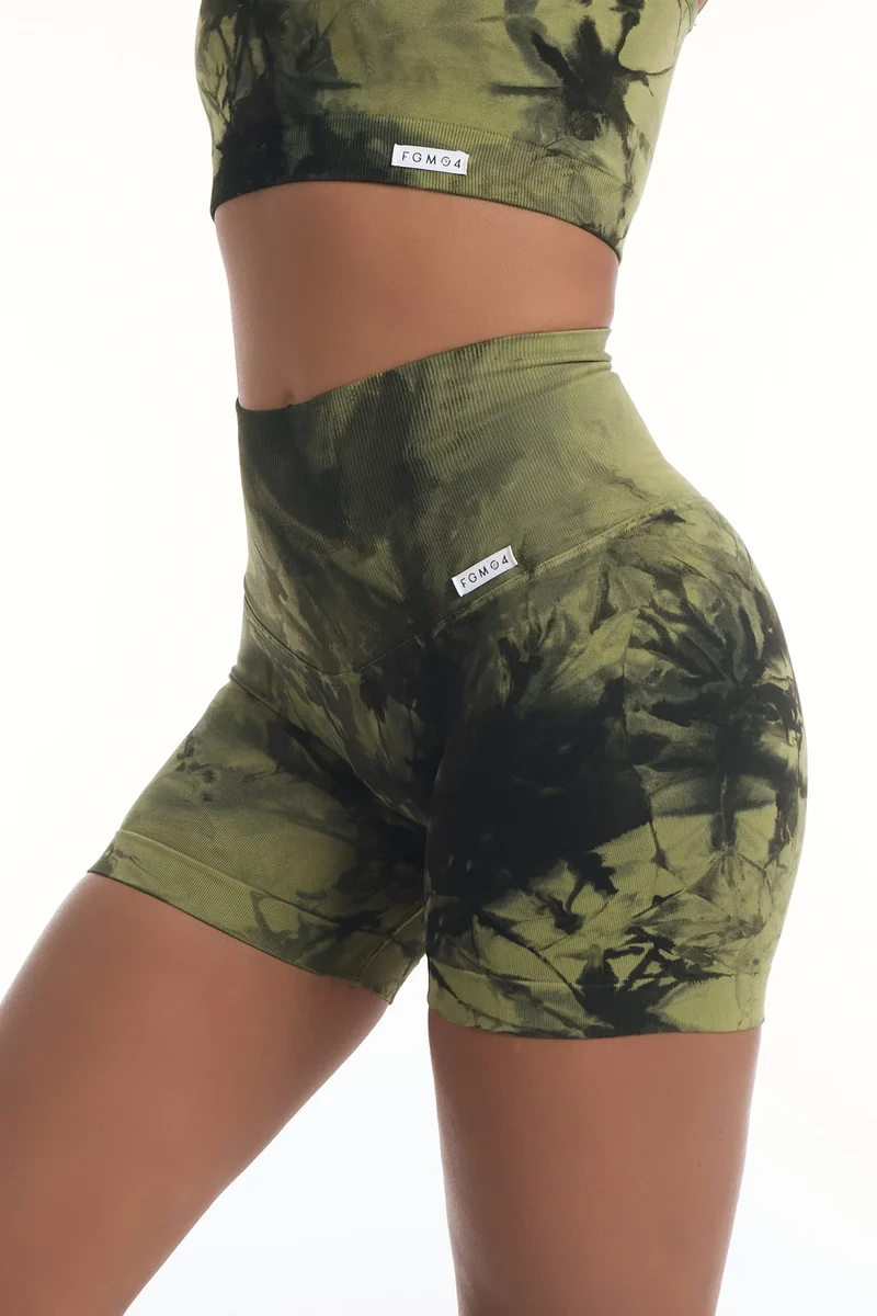 Shorts Push Up Maltinto Verde Purgatorio