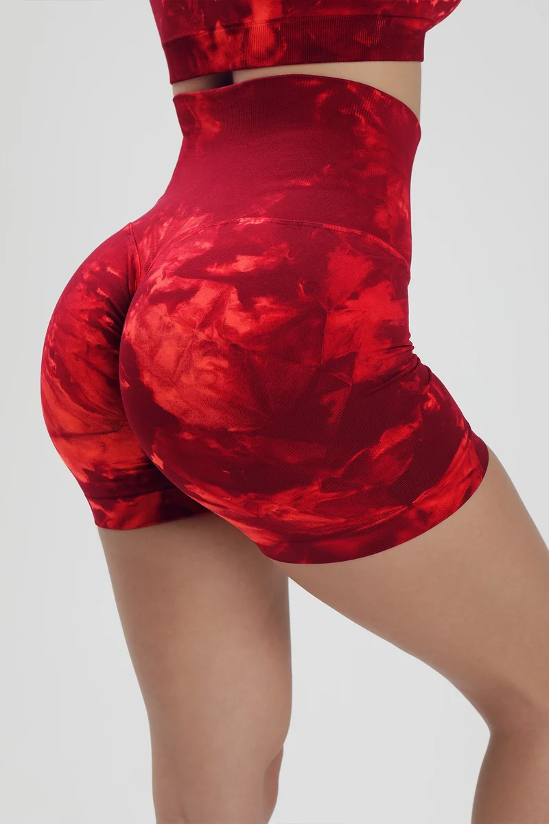 Shorts Push Up Maltinto Rosso Inferno