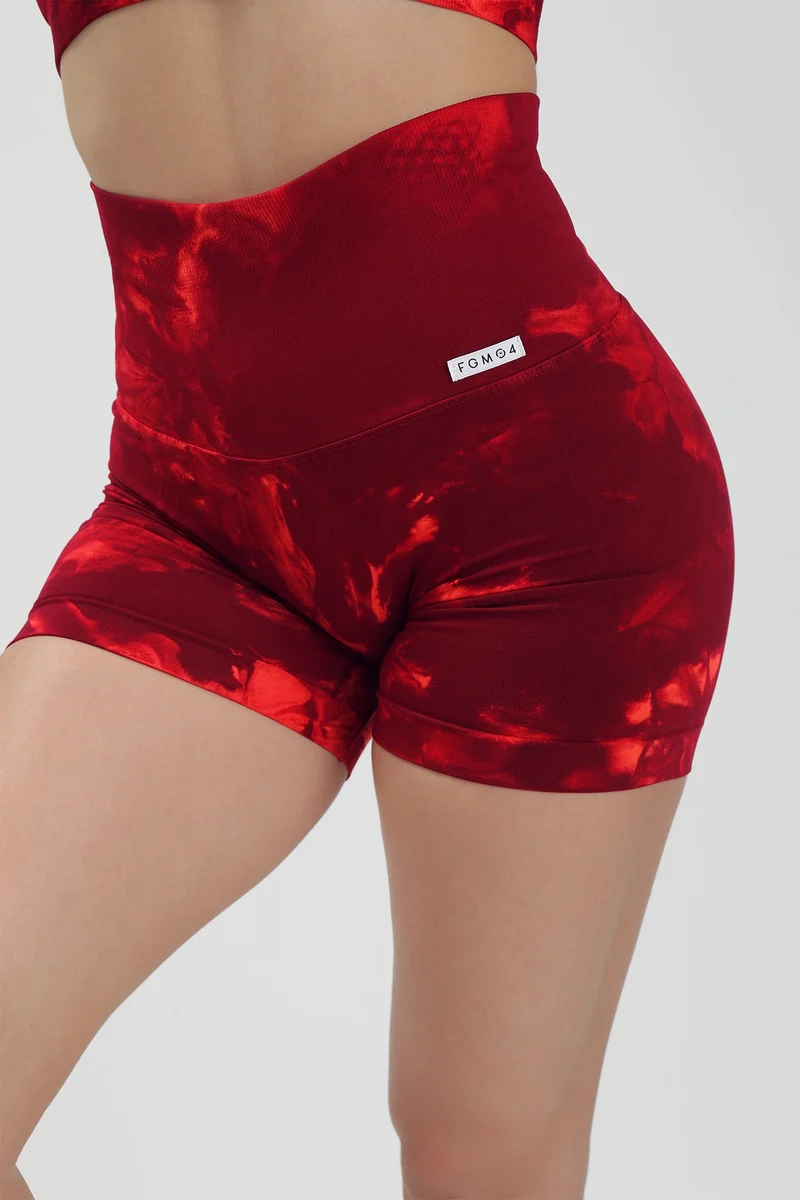 Shorts Push Up Maltinto Rosso Inferno