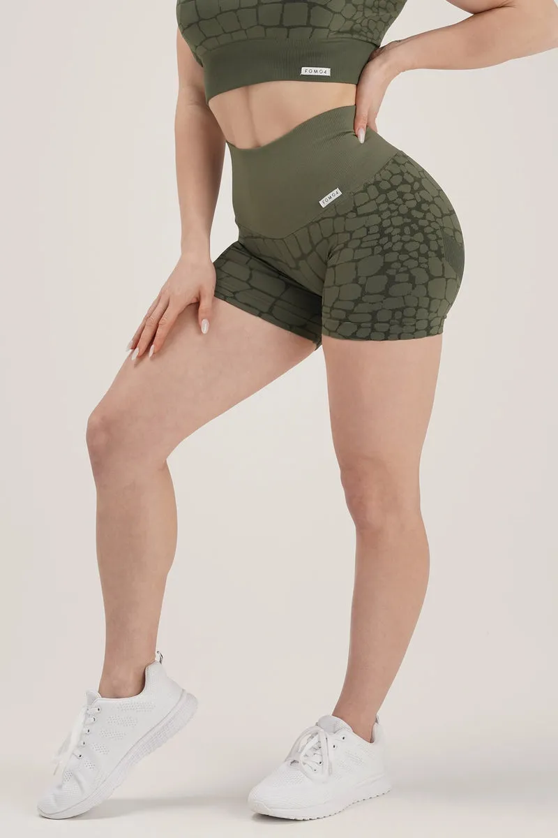 Shorts Push Up All-Up Cocco Verde