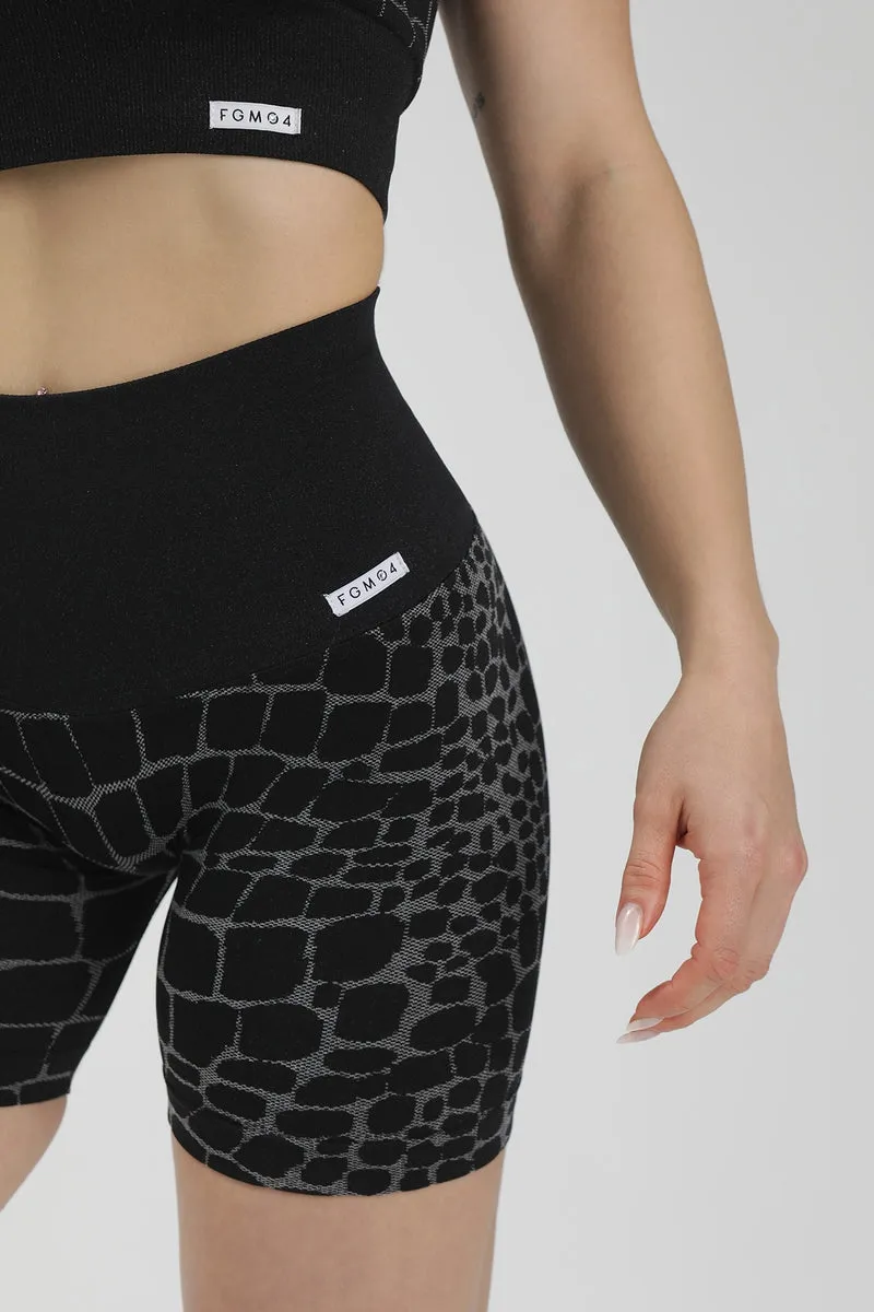 Shorts Push Up All-Up Cocco Nero