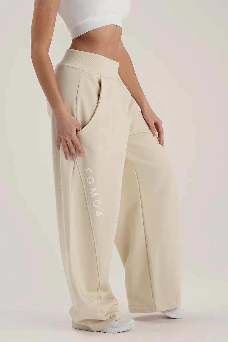 Pantalone Donna Baggy Ikonic Burro