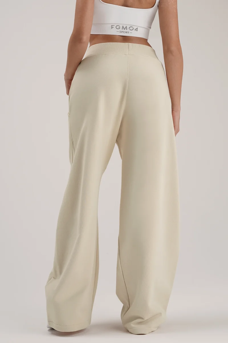 Pantalone Donna Baggy Ikonic Burro