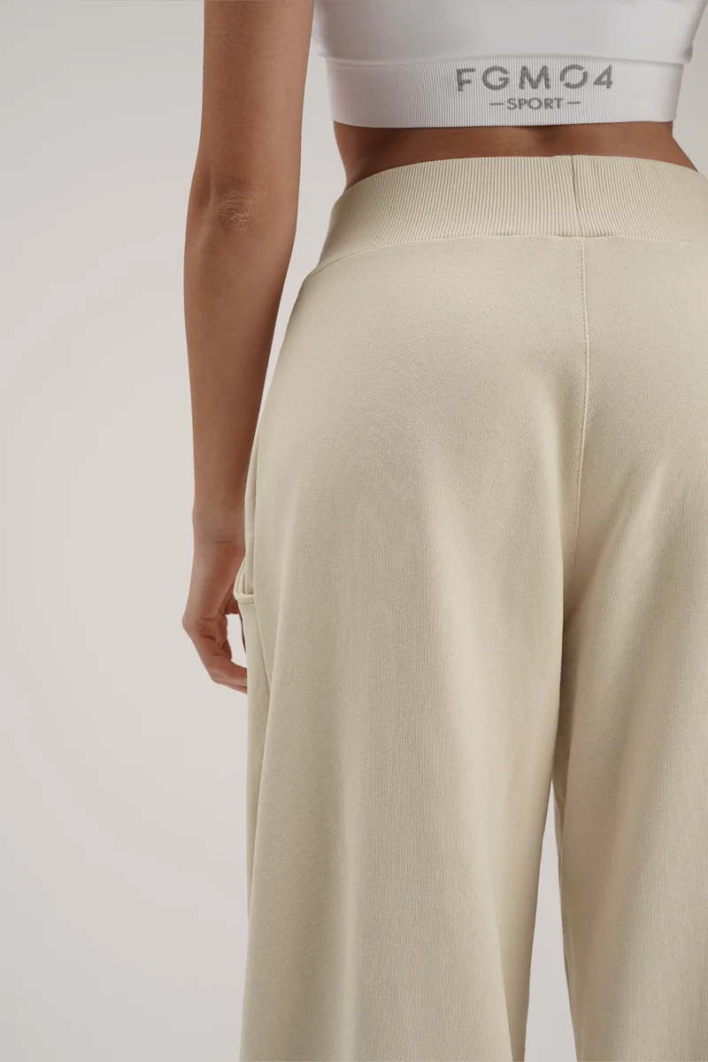 Pantalone Donna Baggy Ikonic Burro