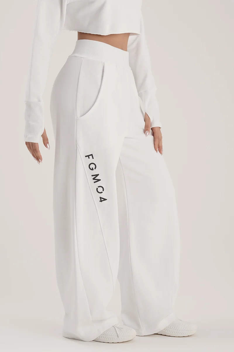 Pantalone Donna Baggy Ikonic Bianco