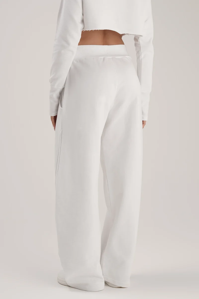 Pantalone Donna Baggy Ikonic Bianco