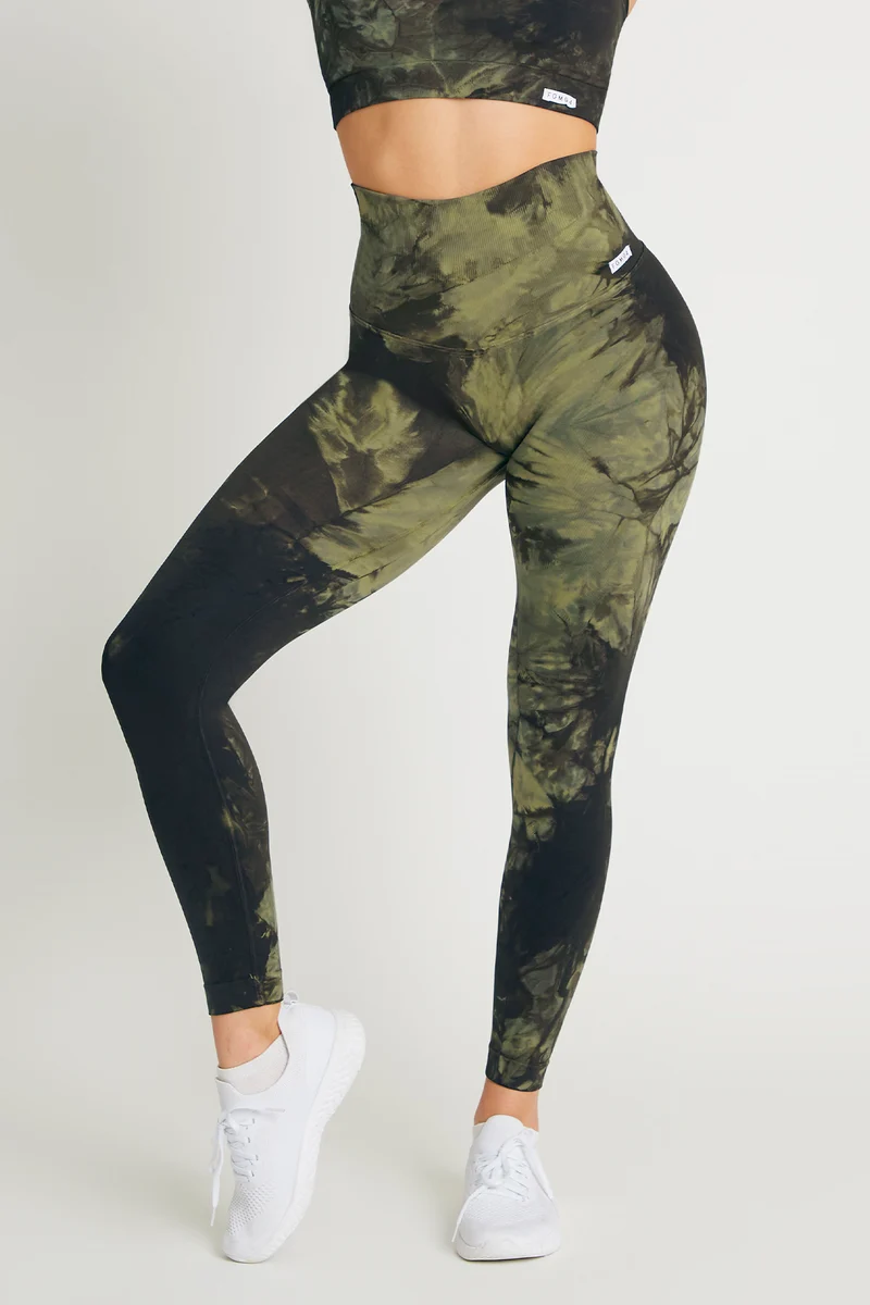 Leggings Push Up Maltinto Verde Purgatorio