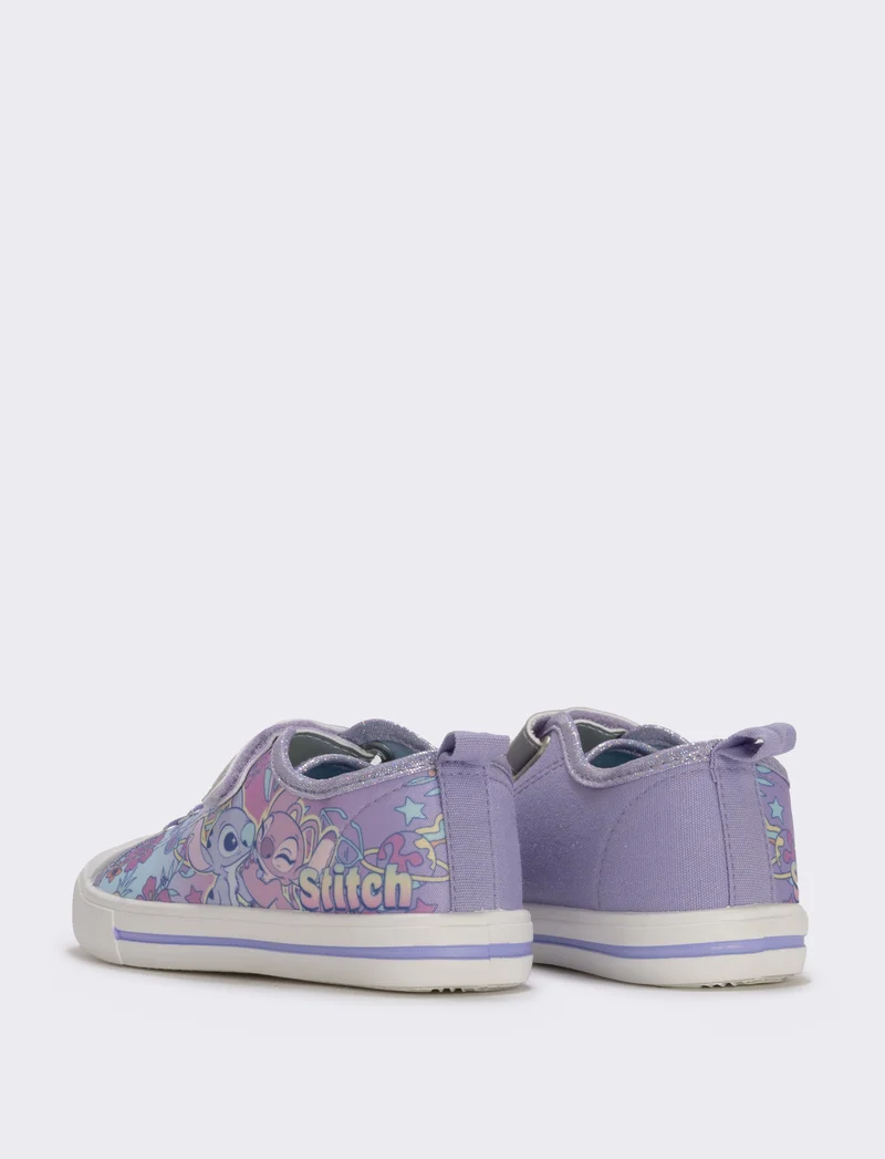 Scarpa in tela lilla Stitch&Angel bambina - Lilla
