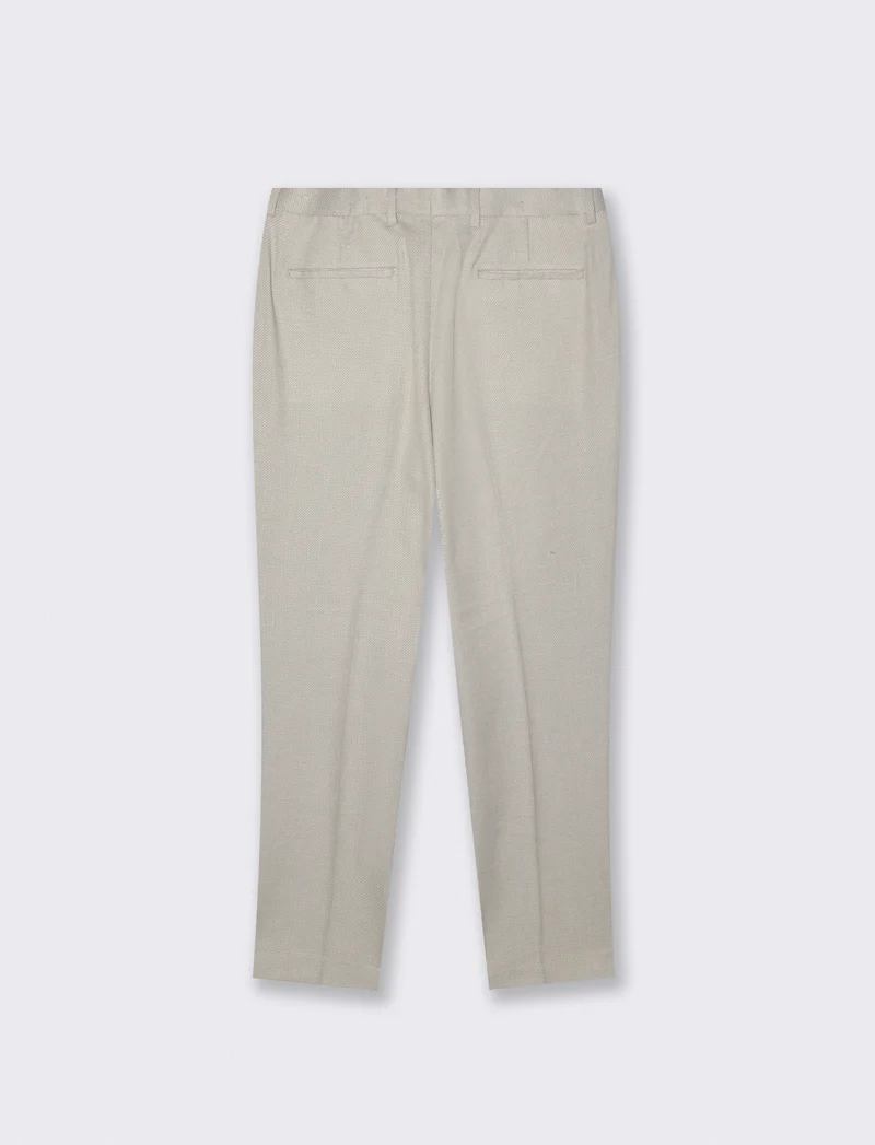 Pantaloni Oxford Formal Fit con Tasche - Beige