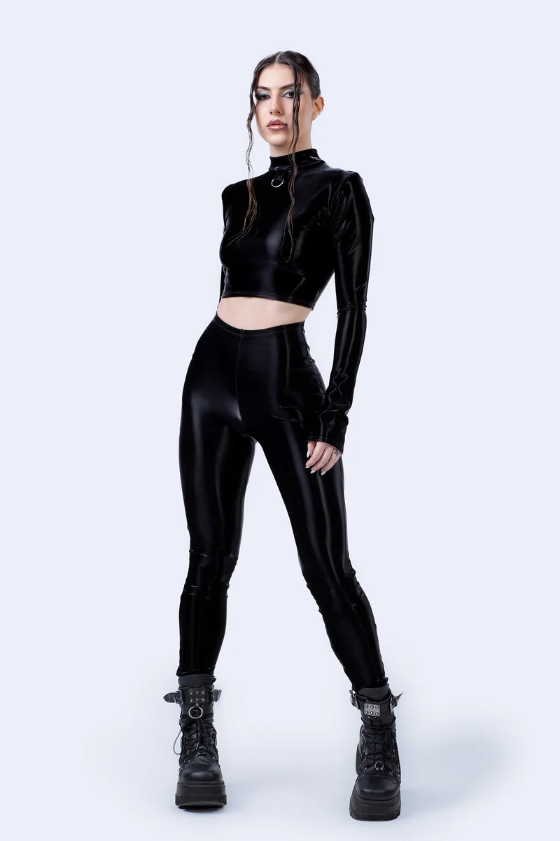 Starved For Glamour High Waist Leggings