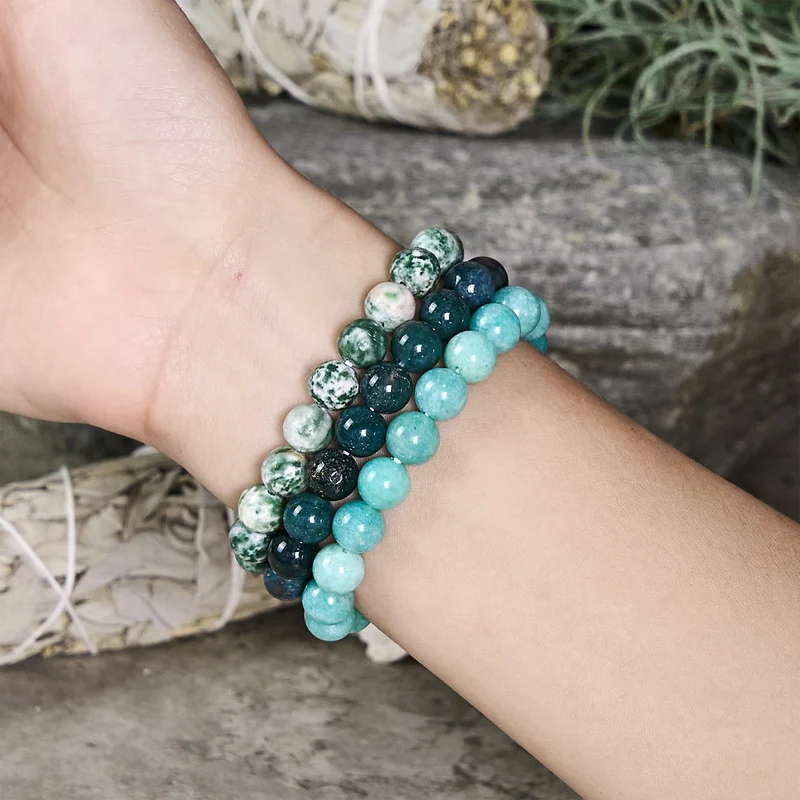 Olivenorma Jungfrau – 23. August – 22. September – Sternzeichen-Armbandset mit Kristallen