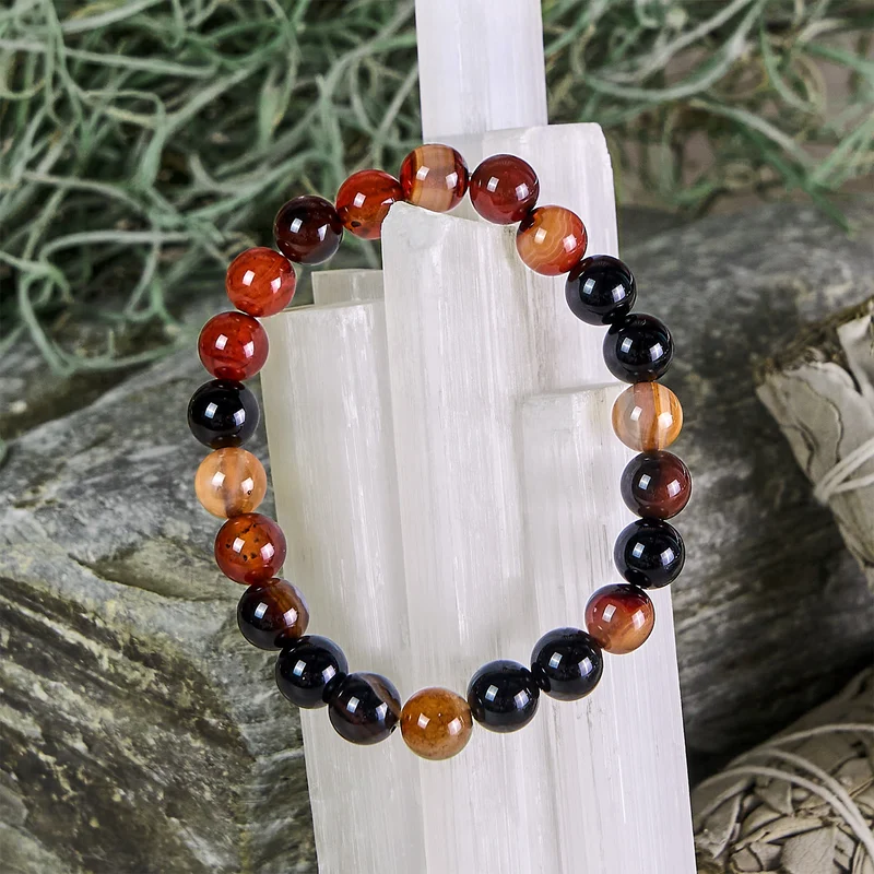 Olivenorma Widder (21. März – 19. April) – Sternzeichen-Armbandset mit Kristallen