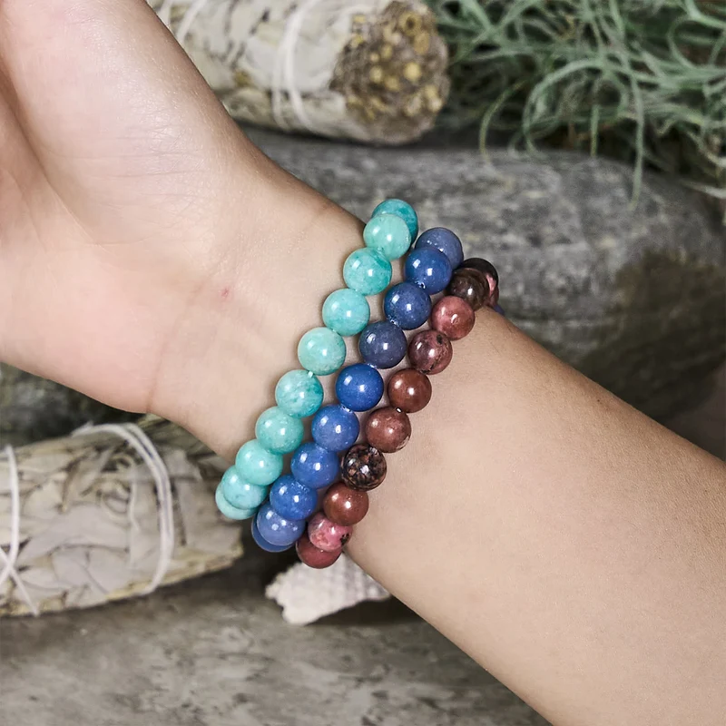 Olivenorma Libra – 23. September – 22. Oktober – Sternzeichen-Armbandset mit Kristallen