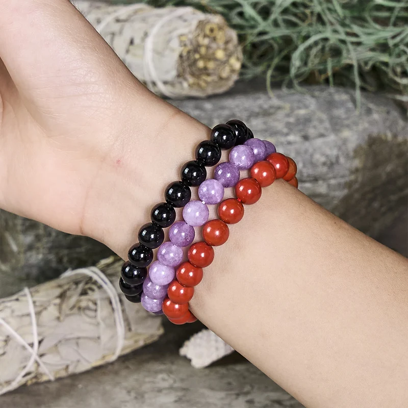 Olivenorma Steinbock – 22. Dez. – 19. Jan. – Sternzeichen-Astrologie-Kristallarmband-Set