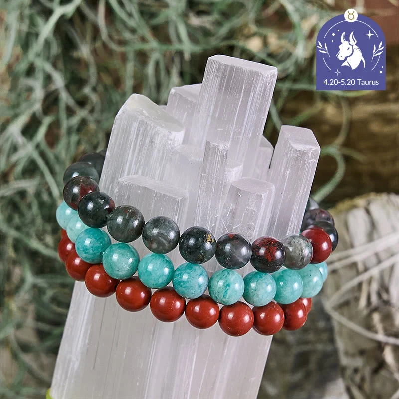 Olivenorma Stier – 20. April – 20. Mai – Sternzeichen-Armbandset mit Kristallen