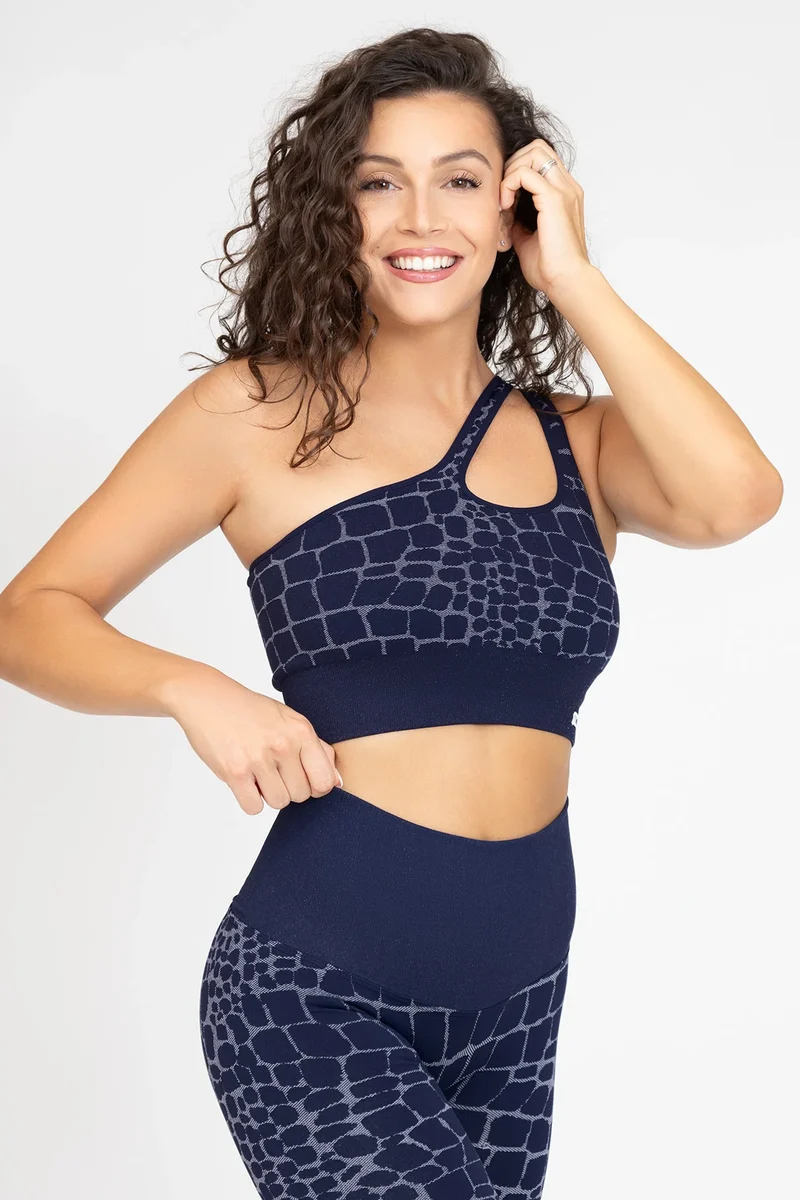 Top Monospalla Cocco Blu Notte