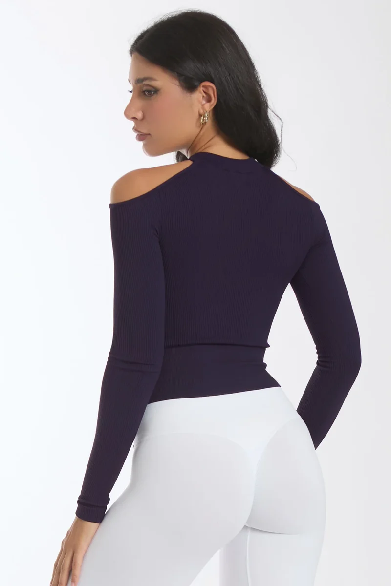 Maglia Nyx Spalle Scoperte Blu Notte