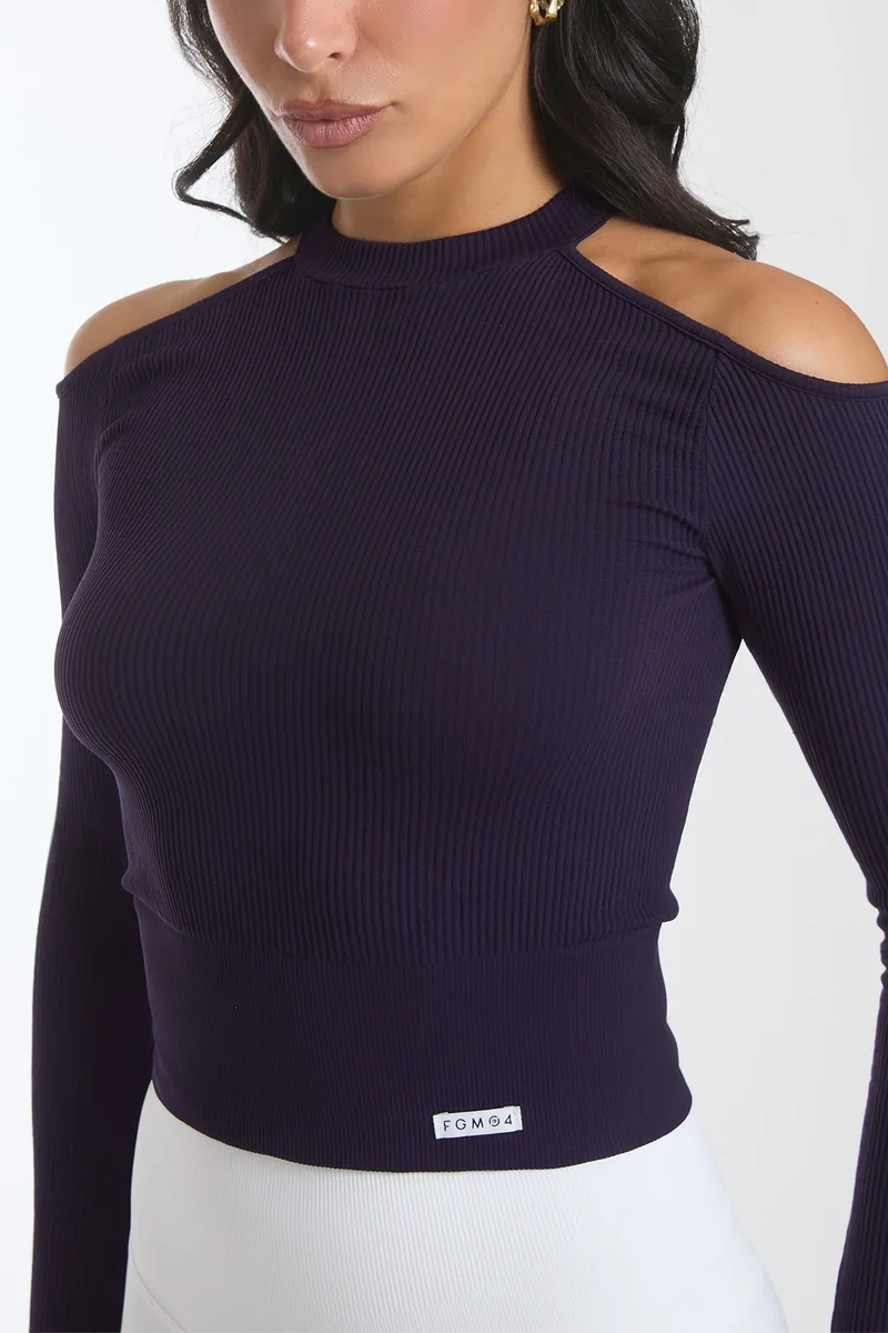 Maglia Nyx Spalle Scoperte Blu Notte