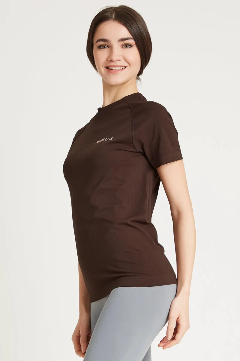 Maglia Donna Run Cioccolato