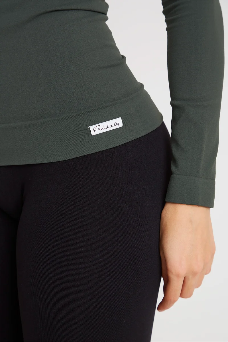 Maglia Manica Lunga Snellente Coal Green 2.0